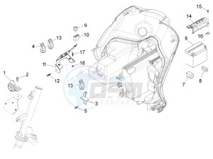 Fly 125 4t 3v ie (Vietnam) Vietnam drawing Remote control switches - Battery - Horn