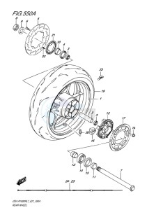 GSX-R1000R EU drawing REAR WHEEL