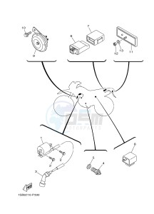 XTZ125E (1SBB) drawing ELECTRICAL 2