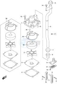 DF 50A drawing Water Pump High Thrust