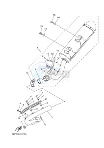 YFZ450R YFZ450RSED YFZ450R SPECIAL EDITION (18PV 18PT) drawing EXHAUST