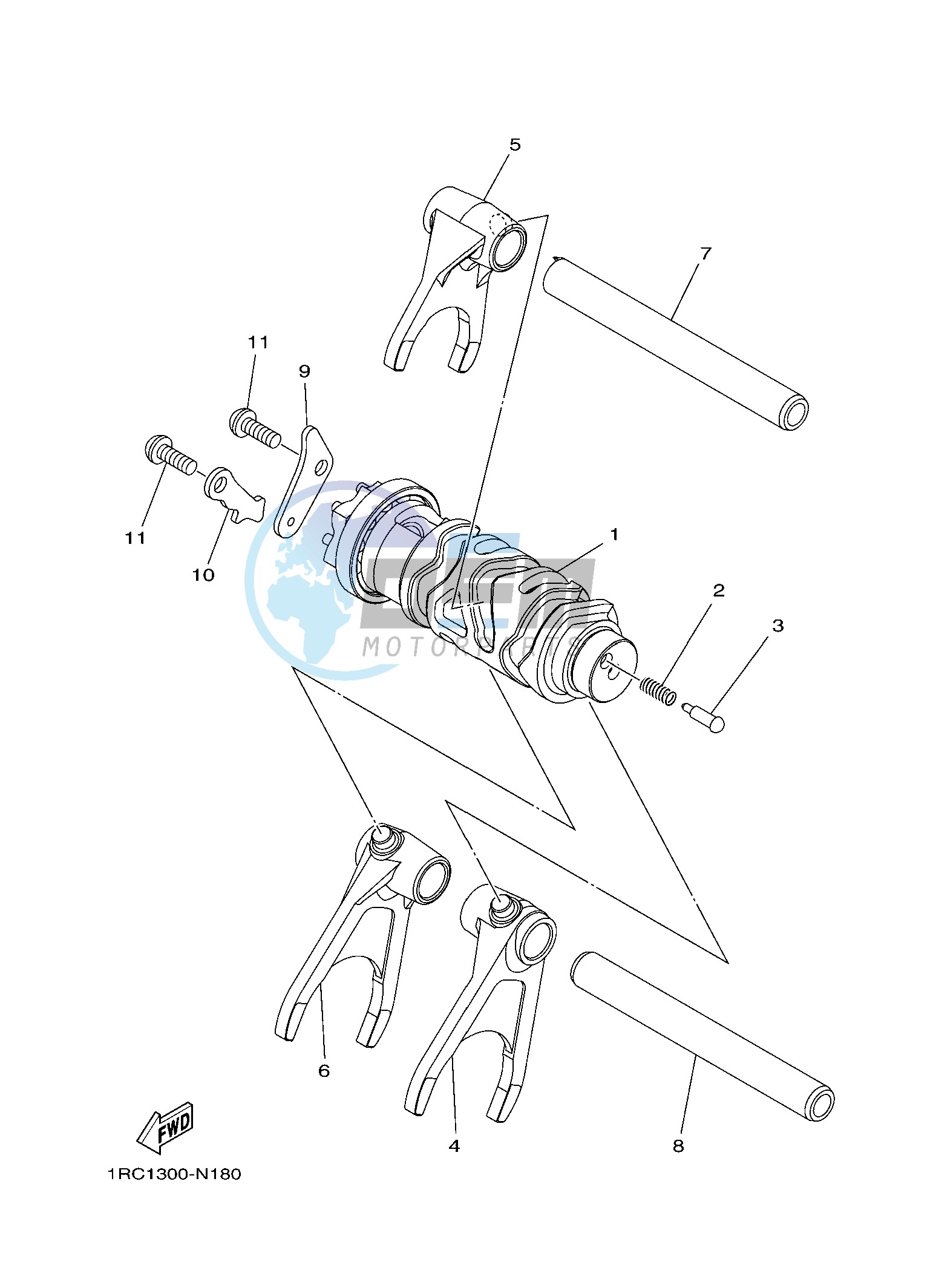 SHIFT CAM & FORK