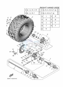 YXF850E YXF85WPAM (BARE) drawing REAR WHEEL 2