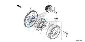 TRX420FPED TRX420 Europe Direct - (ED) drawing STARTING GEAR