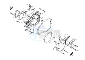 GPR RACING -125 cc drawing CRANKCASE COVER