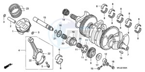 CBR1000RR9 Korea - (KO / SPC) drawing CRANKSHAFT/PISTON