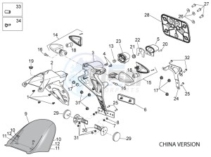 Tuono V4 1100 Factory (EMEA, APAC) (AU, EU, HK, JP, MAL, RC, S, T, TH) drawing Rear body IIII