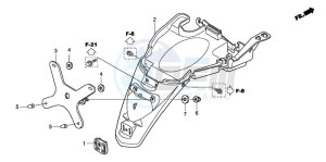 NVS504SH 502 drawing REAR FENDER