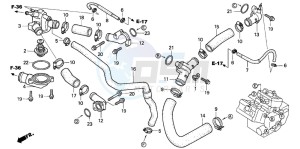 VFR800A drawing WATER HOSE