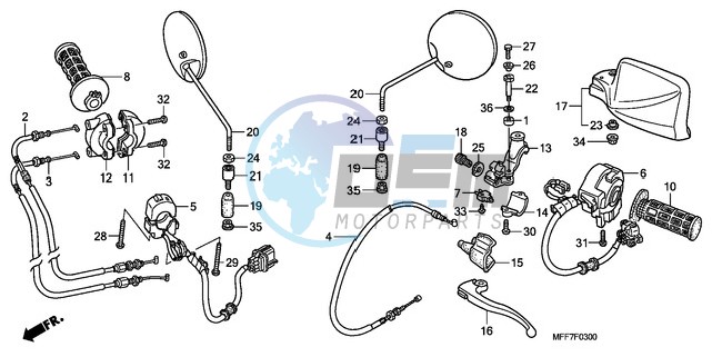 HANDLE LEVER/SWITCH/CABLE