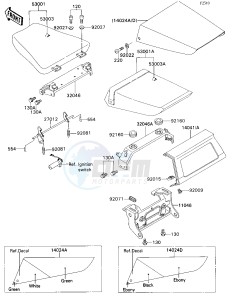 ZX 750 H [NINJA ZX-7] (H1) [NINJA ZX-7] drawing SEAT