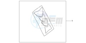 CBF1000T9 F / ABS CMF drawing TANK PAD HRC LOGO