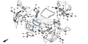 VFR750F drawing COWL (VFR750FR/FS/FT/FV)