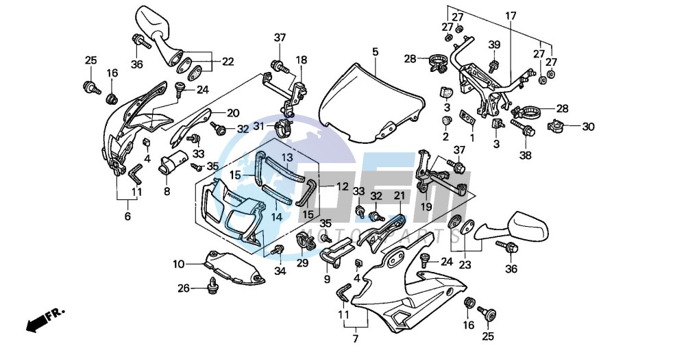 COWL (VFR750FR/FS/FT/FV)