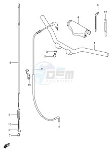 JR50 (P3-P28) drawing HANDLEBAR CABLE