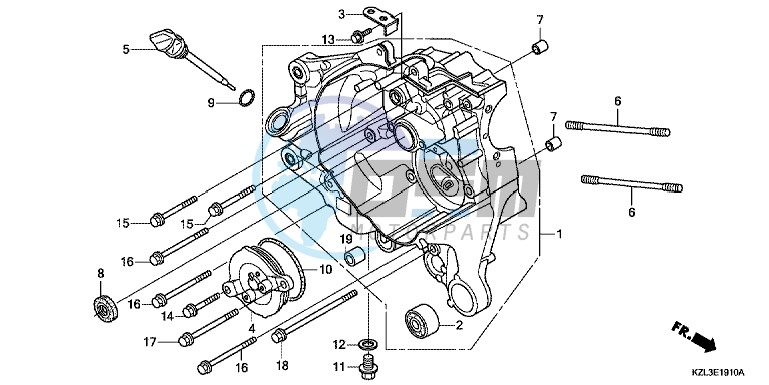 RIGHT CRANKCASE