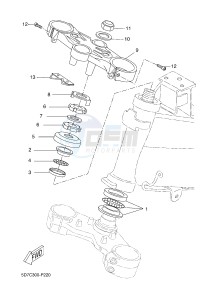 MT125A MT-125 ABS MT-125 ABS (BR35 BR35 BR35 BR35) drawing STEERING