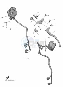 YZF1000D YZF-R1M (B4SJ) drawing HANDLE SWITCH & LEVER