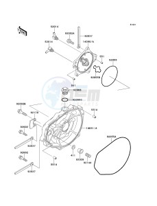 JH 900 A [900 ZXI] (A1-A3) [900 ZXI] drawing ENGINE COVER-- S- -