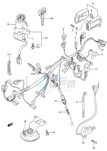 GSX600F (E28) Katana drawing WIRING HARNESS