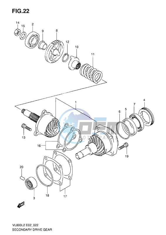 SECONDARY DRIVE GEAR