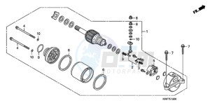 CBF125MA UK - (E) drawing STARTING MOTOR