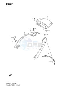 AN650 drawing PILLION RIDER HANDLE