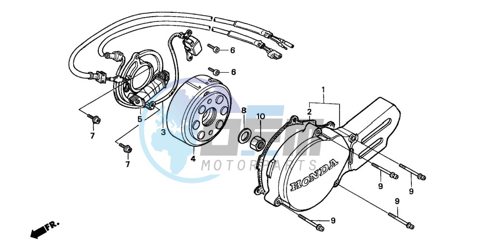 LEFT CRANKCASE COVER/ GENERATOR