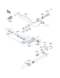 ELIMINATOR 125 BN125A7F GB XX (EU ME A(FRICA) drawing Gear Change Mechanism