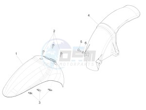 Liberty 125 4t Delivery e3 Single drawing Wheel huosing - Mudguard