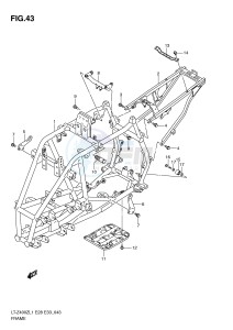 LT-Z400 (E28-E33) drawing FRAME (LT-Z400L1 E28)