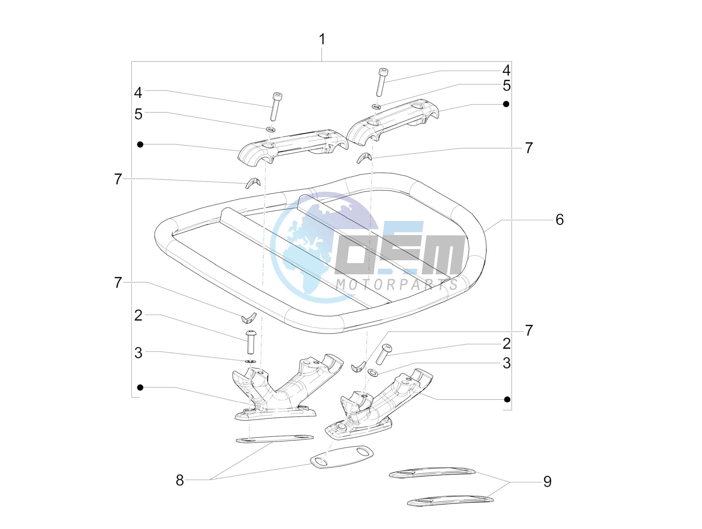 Rear luggage rack