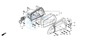 SH100 SCOOPY drawing AIR CLEANER