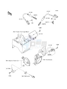 KRF 750 C [TERYX 750 4X4] (C8F) C8F drawing IGNITION SYSTEM