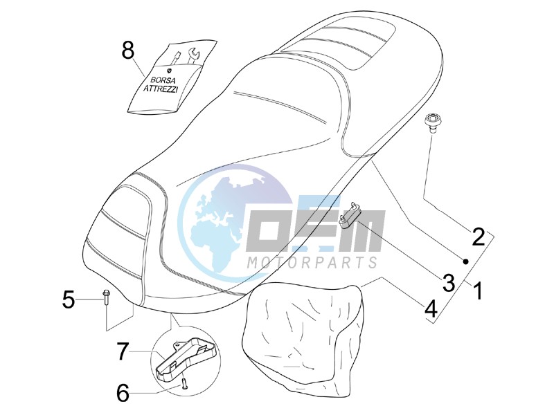 Saddle seats - Tool roll