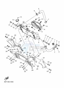 MT-03 MTN320-A (B6W3) drawing RADIATOR & HOSE