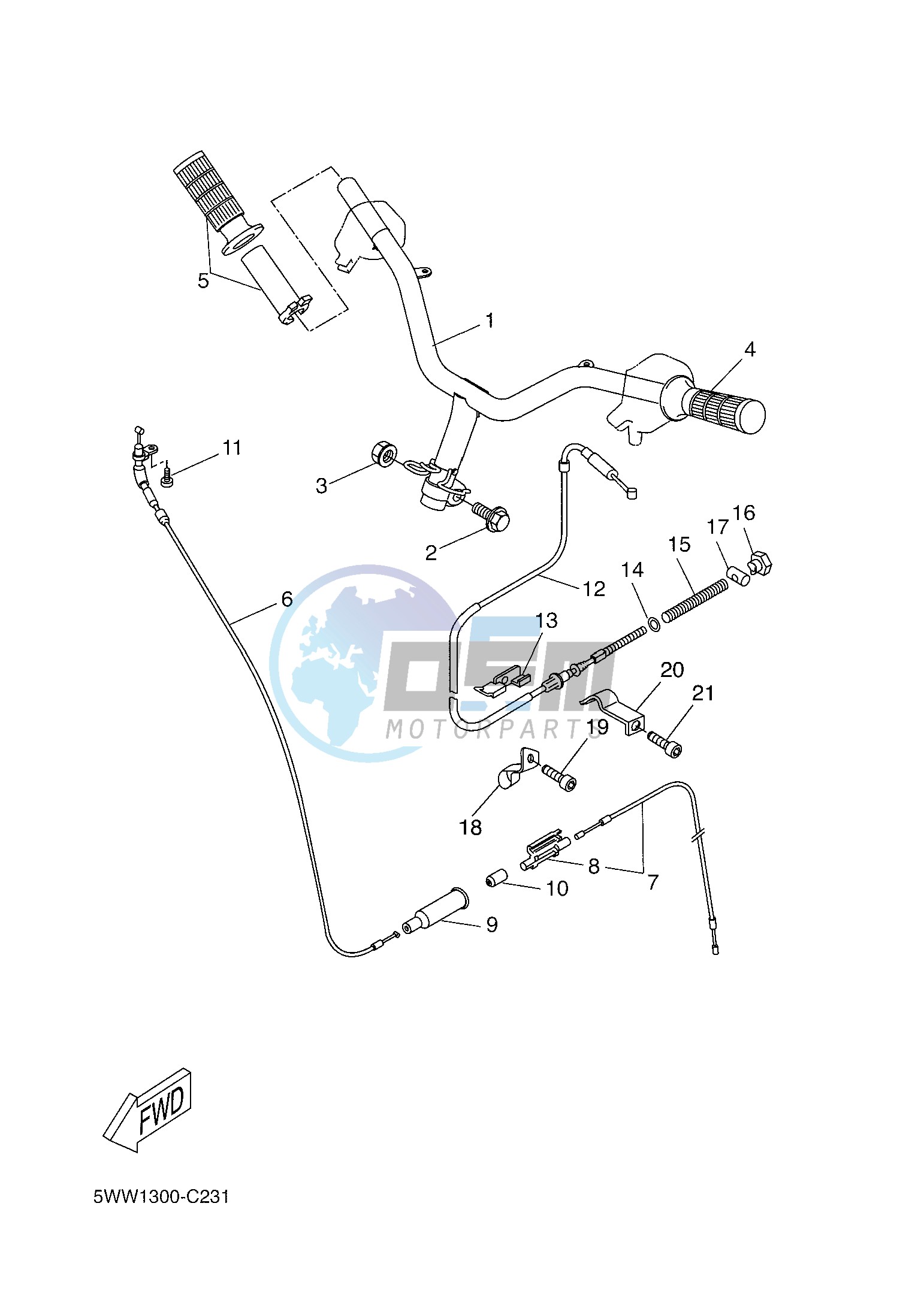 STEERING HANDLE & CABLE