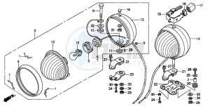 CBX750P2 drawing PATROL LIGHT (3DK/4DK/5DK/6DK)