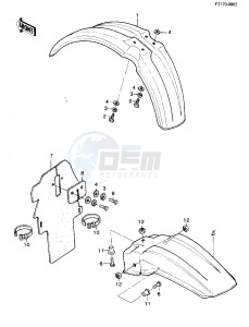 KX 250 A [KX250] (A6-A7) [KX250] drawing FENDERS