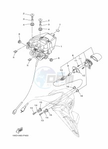 MT-03 MTN320-A (B9A7) drawing TAILLIGHT