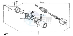 CBR1100XX SUPER BLACKBIRD drawing STARTING MOTOR