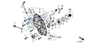 CBR650FE CBR650FE 2ED - (2ED) drawing RIGHT CRANKCASE COVER