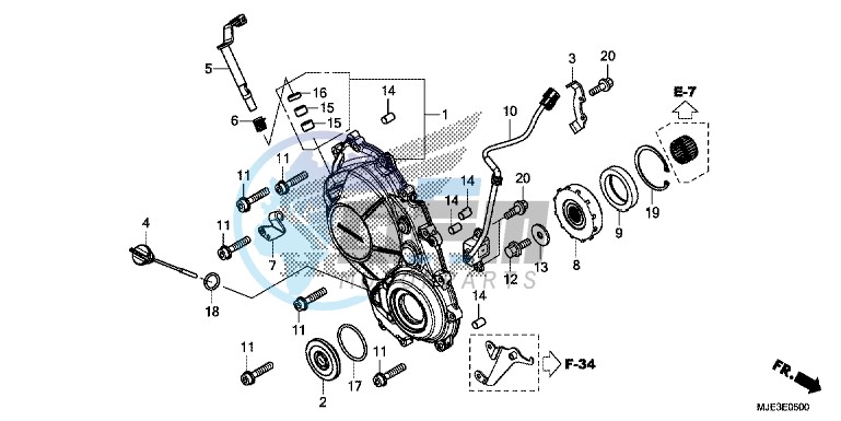 RIGHT CRANKCASE COVER