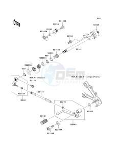 ZX 600 P [NINJA ZX-6R] (7F-8FA) P8F drawing GEAR CHANGE MECHANISM