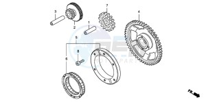 FJS600D 400 SILVER WING drawing STARTING CLUTCH