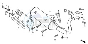 SFX50SMM drawing EXHAUST MUFFLER