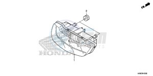 TRX500FA7G TRX500 Europe Direct - (ED) drawing TAILLIGHT