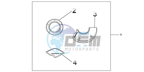 CARBON CRANKCASE COVER SET