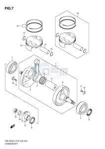 RM-Z250 (E03) drawing CRANKSHAFT