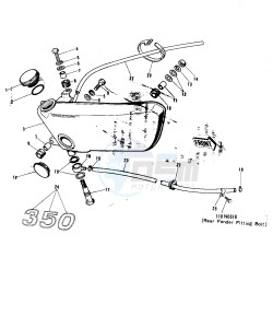 F9 A (-A) 350 drawing OIL TANK -- 72-73 F9_F9-A 350- -